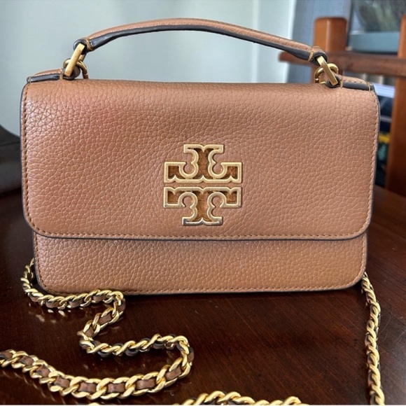 Tory Burch Brown Crossbody Bag with Gold Accents - Picture 2 of 9